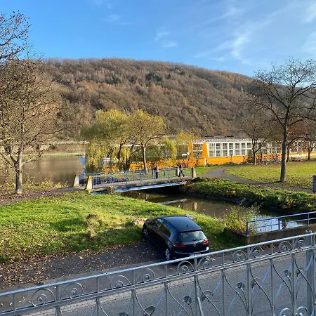 דירה Direkter Moselblick 126m² Grosser Altbau Und Terrasse סנקט אלדגונד