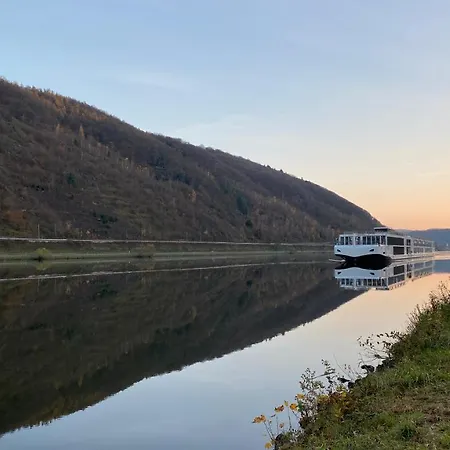 Direkter Moselblick 126m² Grosser Altbau Und Terrasse דירה
